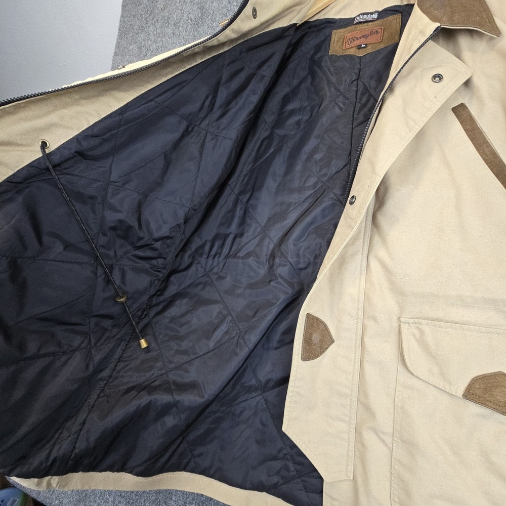 Wrangler Tan and Brown Barn Jacket, Chore Coat - Picture 12 of 16